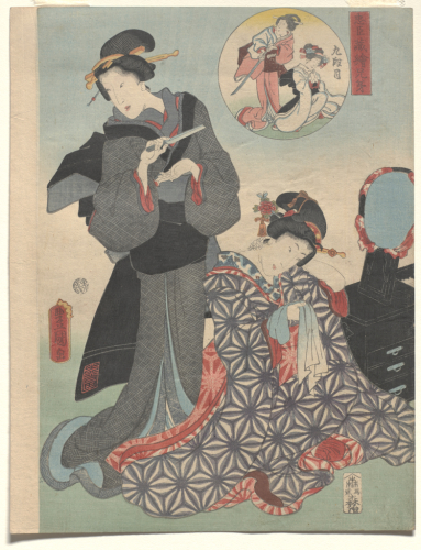 Utagawa%20Kunisada%20as%20Toyokuni%20III%2C%20%3Cb%3E%3Ci%3E%20Act%20IX%3A%20The%20rejection%2C%20from%20the%20series%20Pictorial%20Siblings%20to%20The%20Treasury%20of%20Loyal%20Retainers%3C%2Fi%3E%3C%2Fb%3E%2C%201859%2C%20color%20woodblock%20print%20with%20embossing%20on%20paper%3B%20%26%23333%3Bban%20nishiki-e%2C%20Gift%20of%20Mrs.%20Eugene%20Rockey%2C%20public%20domain%2C%2077.37.8
